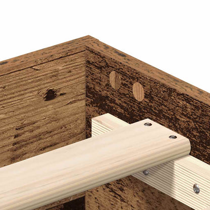 vidaXL Bed Frame No Mattress Old Wood 135x190 cm Double Engineered Wood