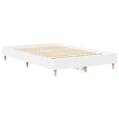 vidaXL Bed Frame No Mattress White 120x190 cm Small Double Engineered Wood