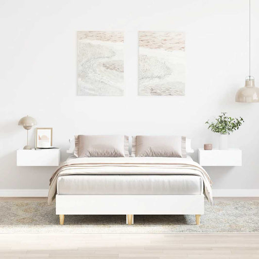 vidaXL Bed Frame No Mattress White 120x190 cm Small Double Engineered Wood