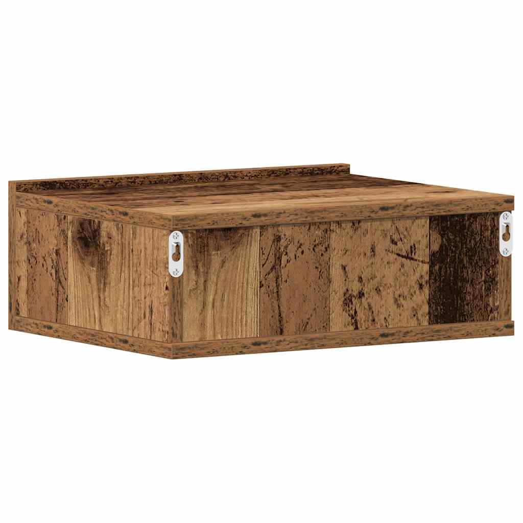 vidaXL Floating Nightstands 2 pcs Old Wood 40x32x15 cm Engineered Wood