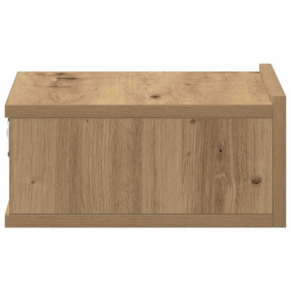 vidaXL Floating Nightstand Artisan Oak 40x32x15 cm Engineered Wood