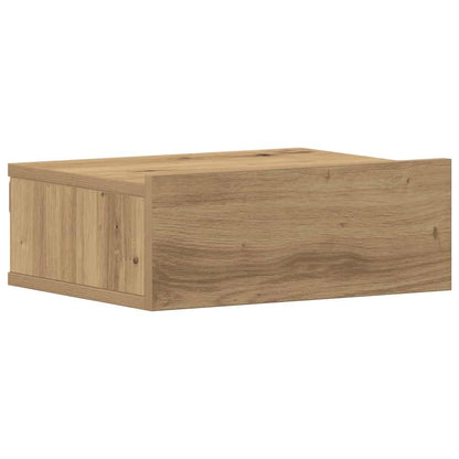 vidaXL Floating Nightstands 2 pcs Artisan Oak 40x32x15 cm Engineered Wood