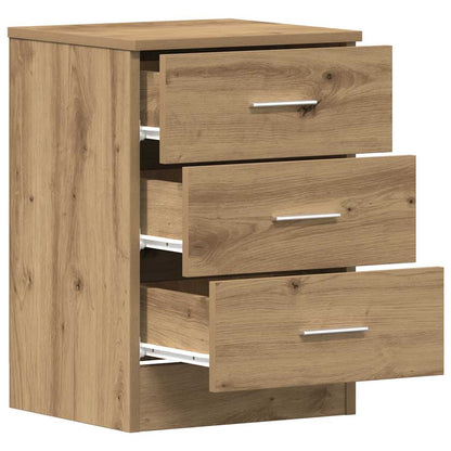 vidaXL Bedside Cabinet Artisan Oak 38x35x55 cm Engineered Wood