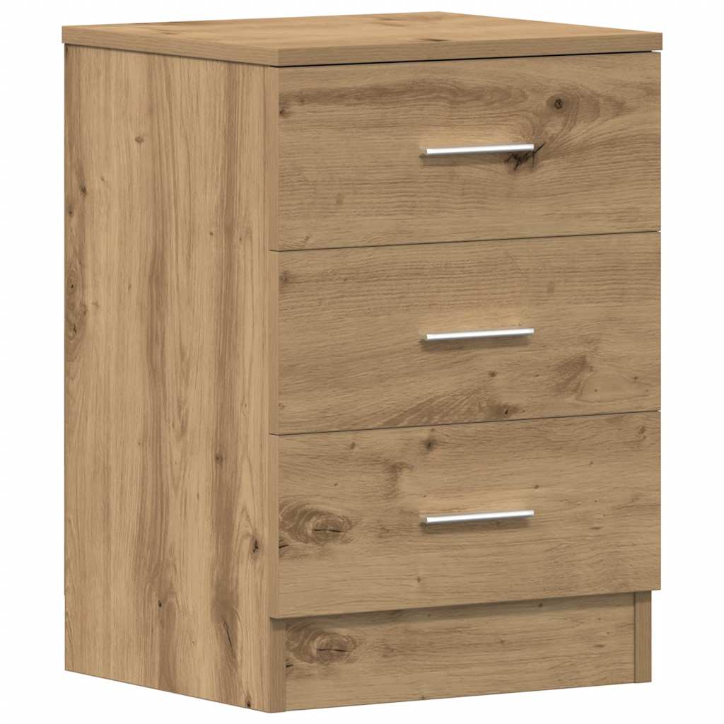 vidaXL Bedside Cabinet Artisan Oak 38x35x55 cm Engineered Wood