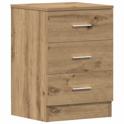 vidaXL Bedside Cabinet Artisan Oak 38x35x55 cm Engineered Wood