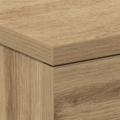 vidaXL Bedside Cabinet Artisan Oak 38x35x55 cm Engineered Wood