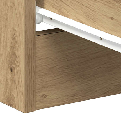 vidaXL Bedside Cabinet Artisan Oak 38x35x55 cm Engineered Wood