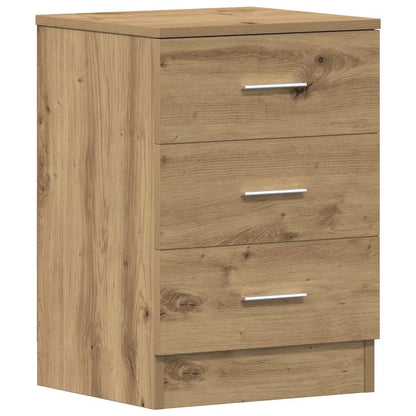 vidaXL Bedside Cabinets 2 pcs Artisan Oak 38x35x55 cm Engineered Wood