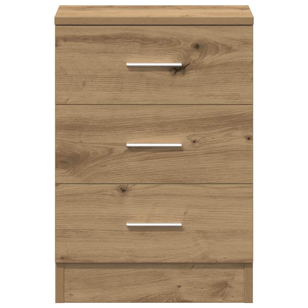 vidaXL Bedside Cabinets 2 pcs Artisan Oak 38x35x55 cm Engineered Wood