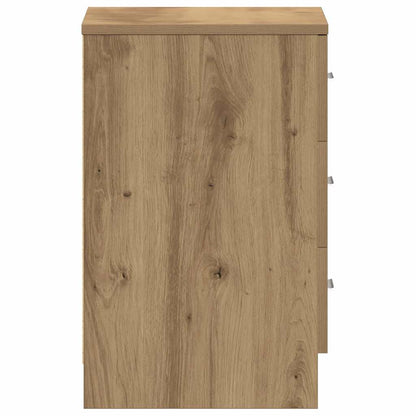 vidaXL Bedside Cabinets 2 pcs Artisan Oak 38x35x55 cm Engineered Wood