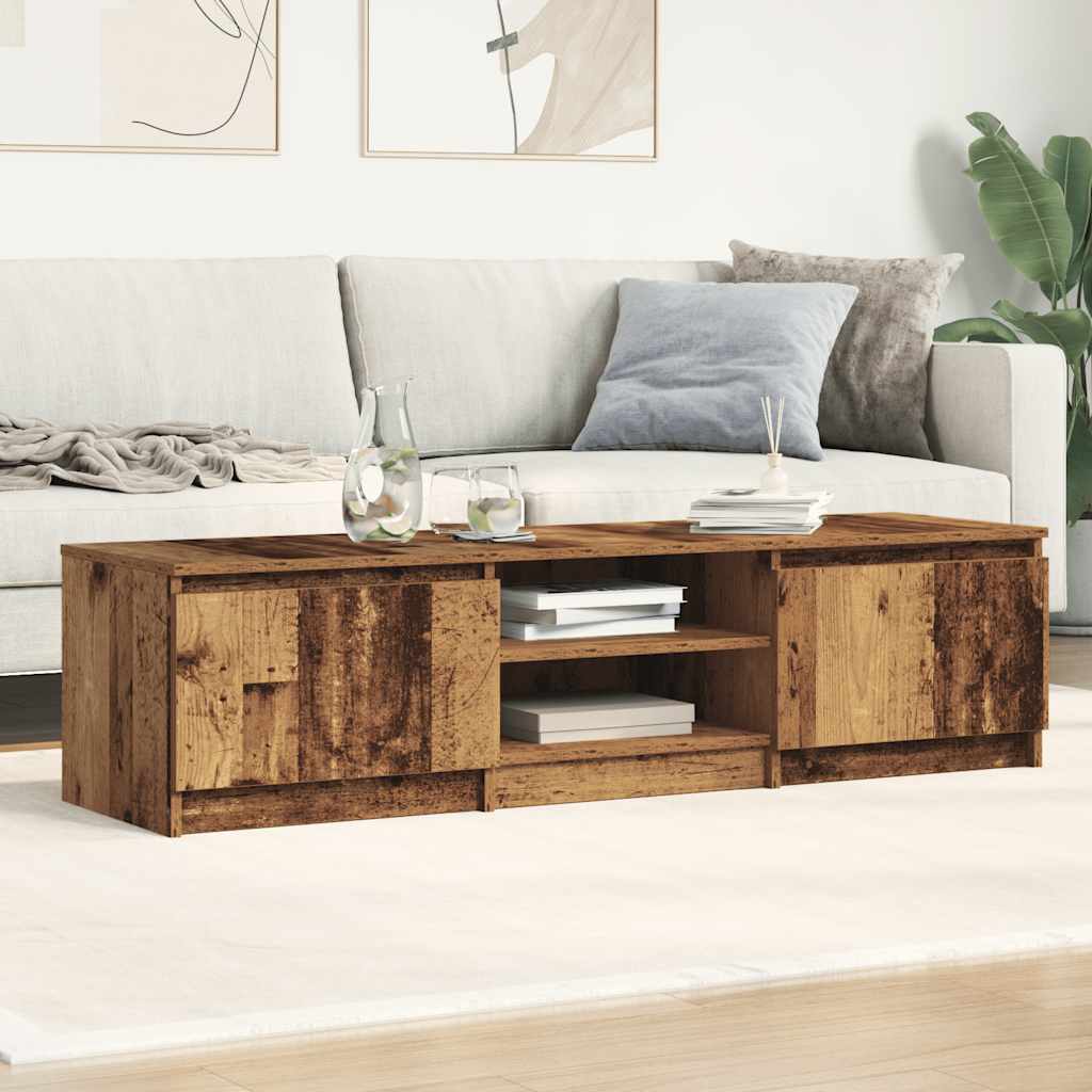 vidaXL TV Cabinet Old Wood 140x40x36 cm Engineered Wood