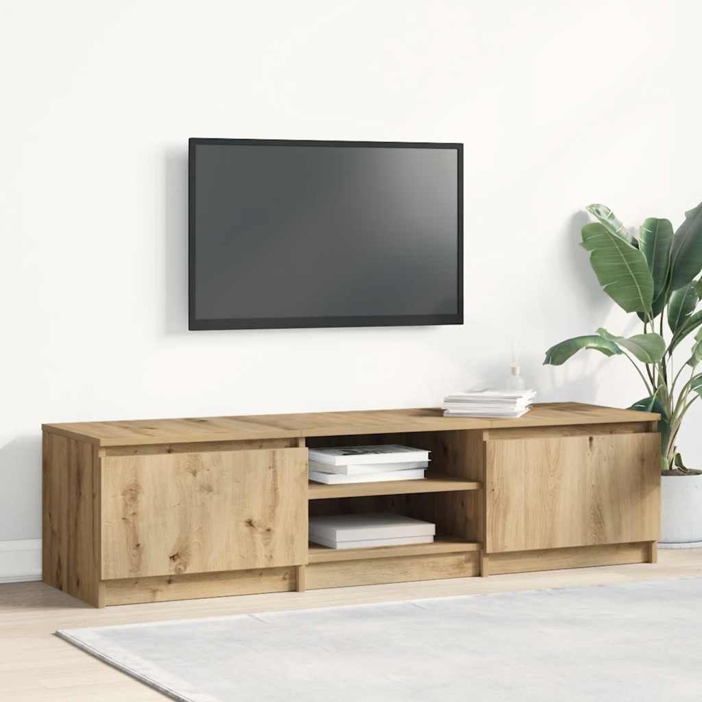 vidaXL TV Cabinet Artisan Oak 140x40x36 cm Engineered Wood