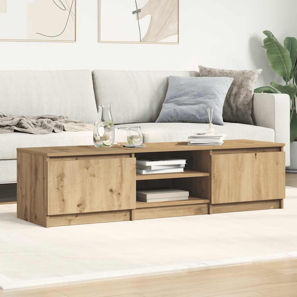 vidaXL TV Cabinet Artisan Oak 140x40x36 cm Engineered Wood