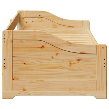 vidaXL Daybed with Trundle without Mattress IRUN 90x200 cm
