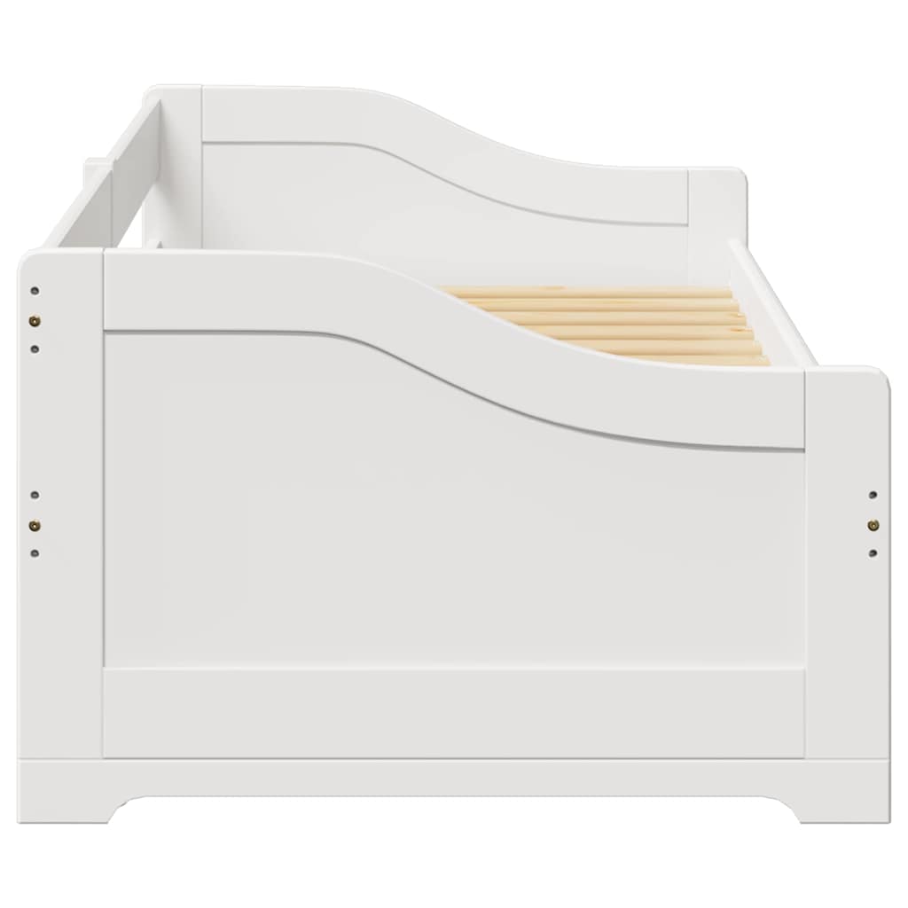 vidaXL Daybed with Trundle without Mattress "IRUN" White 90x200 cm