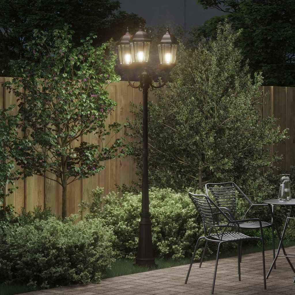 vidaXL Garden Light Bronze 61 x 53 x 235 cm Aluminium and Glass