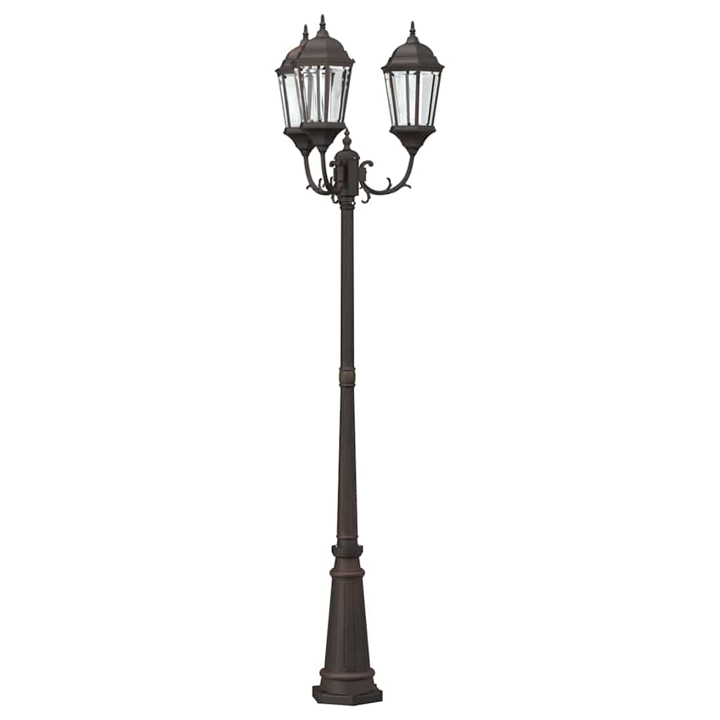 vidaXL Garden Light Bronze 61 x 53 x 235 cm Aluminium and Glass