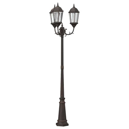 vidaXL Garden Light Bronze 61 x 53 x 235 cm Aluminium and Glass