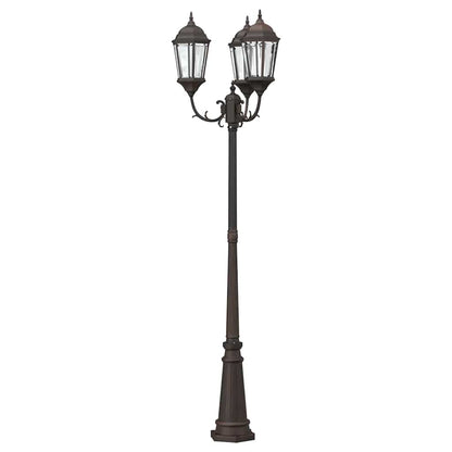 vidaXL Garden Light Bronze 61 x 53 x 235 cm Aluminium and Glass