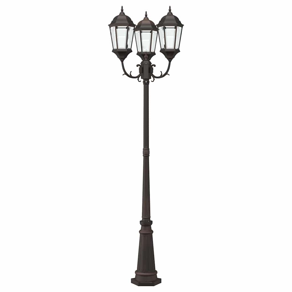 vidaXL Garden Light Bronze 61 x 53 x 235 cm Aluminium and Glass