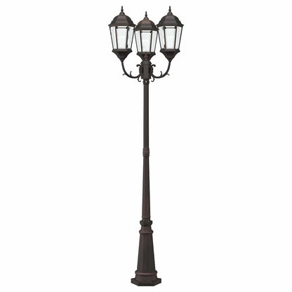 vidaXL Garden Light Bronze 61 x 53 x 235 cm Aluminium and Glass