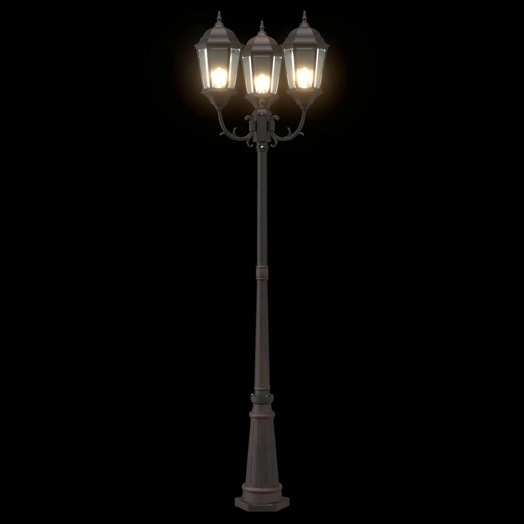 vidaXL Garden Light Bronze 61 x 53 x 235 cm Aluminium and Glass