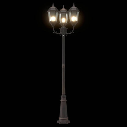 vidaXL Garden Light Bronze 61 x 53 x 235 cm Aluminium and Glass
