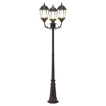 vidaXL Garden Light Bronze 61 x 53 x 235 cm Aluminium and Glass
