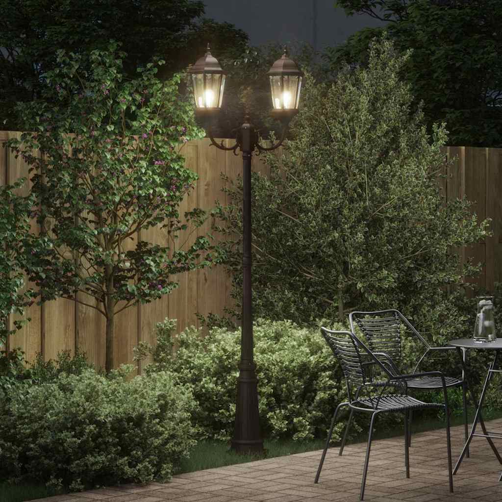 vidaXL Garden Light Bronze 68 x 20 x 235 cm Aluminium and Glass