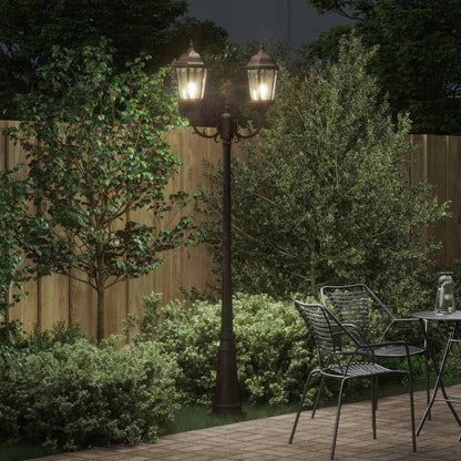 vidaXL Garden Light Bronze 68 x 20 x 235 cm Aluminium and Glass