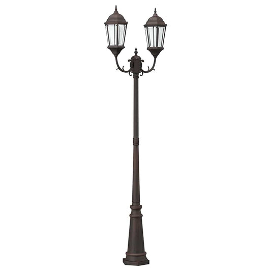 vidaXL Garden Light Bronze 68 x 20 x 235 cm Aluminium and Glass
