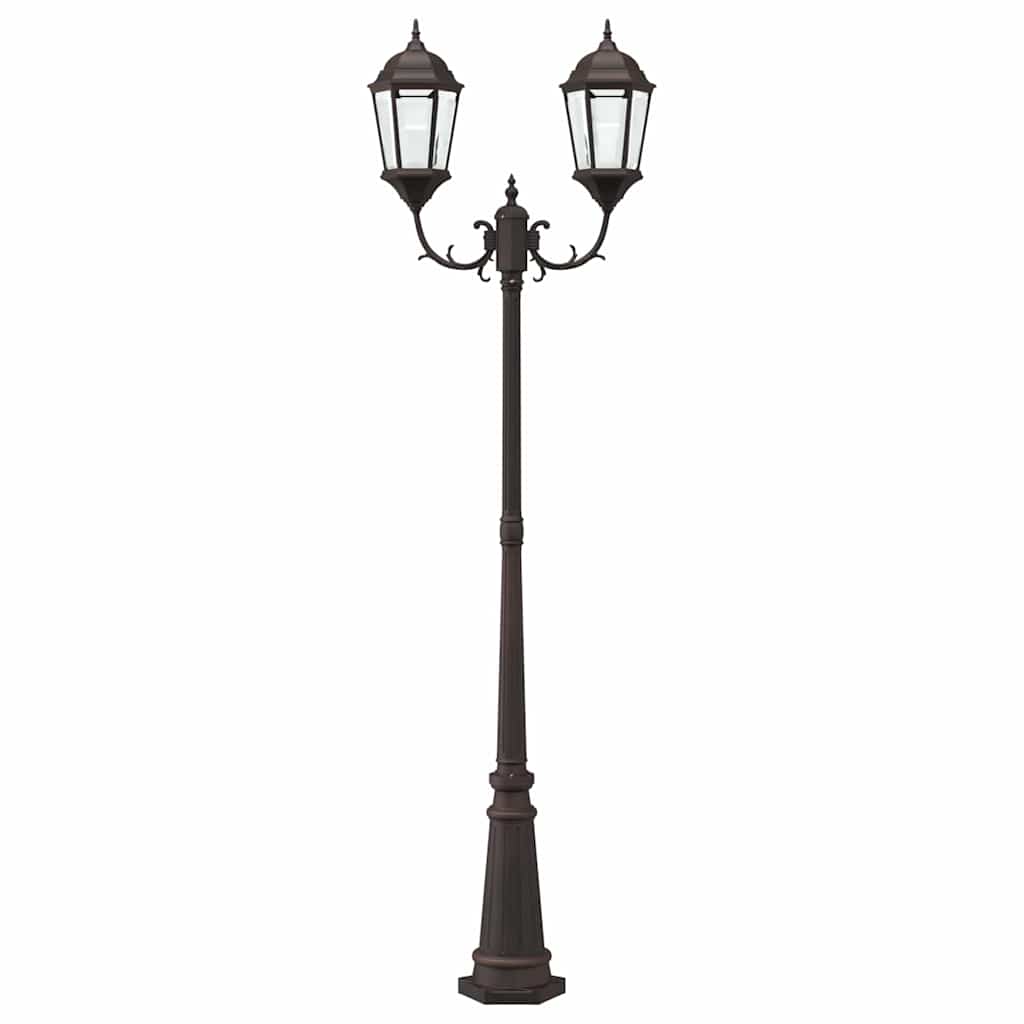 vidaXL Garden Light Bronze 68 x 20 x 235 cm Aluminium and Glass