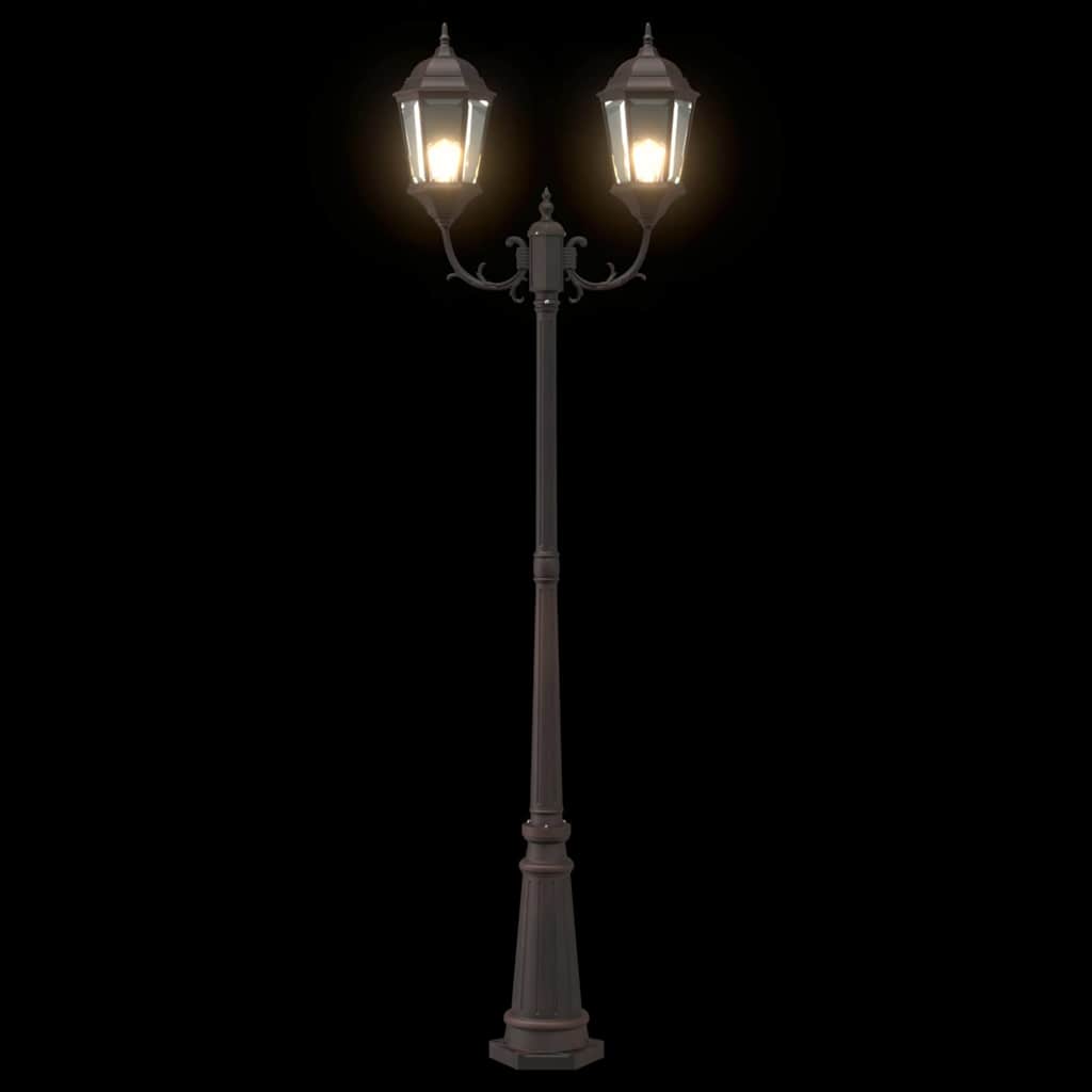 vidaXL Garden Light Bronze 68 x 20 x 235 cm Aluminium and Glass