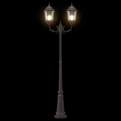 vidaXL Garden Light Bronze 68 x 20 x 235 cm Aluminium and Glass