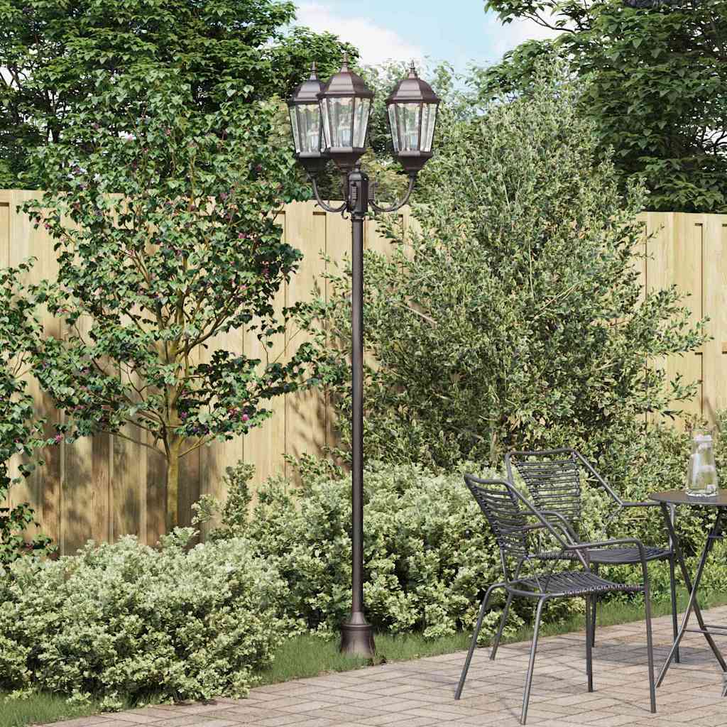 vidaXL Garden Light Bronze 57 x 49 x 241 cm Aluminium and Glass