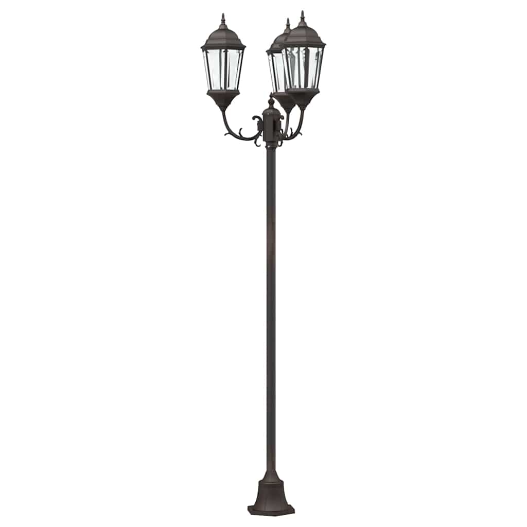 vidaXL Garden Light Bronze 57 x 49 x 241 cm Aluminium and Glass