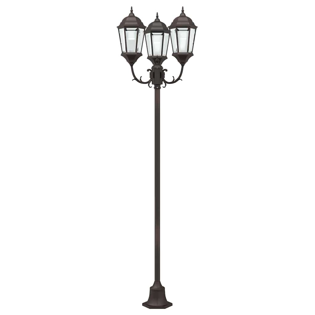 vidaXL Garden Light Bronze 57 x 49 x 241 cm Aluminium and Glass