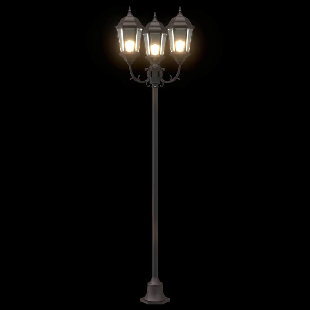 vidaXL Garden Light Bronze 57 x 49 x 241 cm Aluminium and Glass