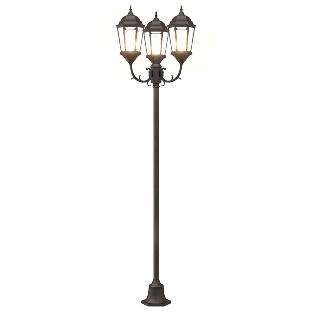 vidaXL Garden Light Bronze 57 x 49 x 241 cm Aluminium and Glass