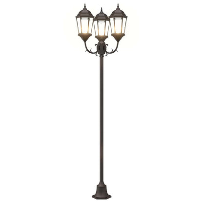 vidaXL Garden Light Bronze 57 x 49 x 241 cm Aluminium and Glass