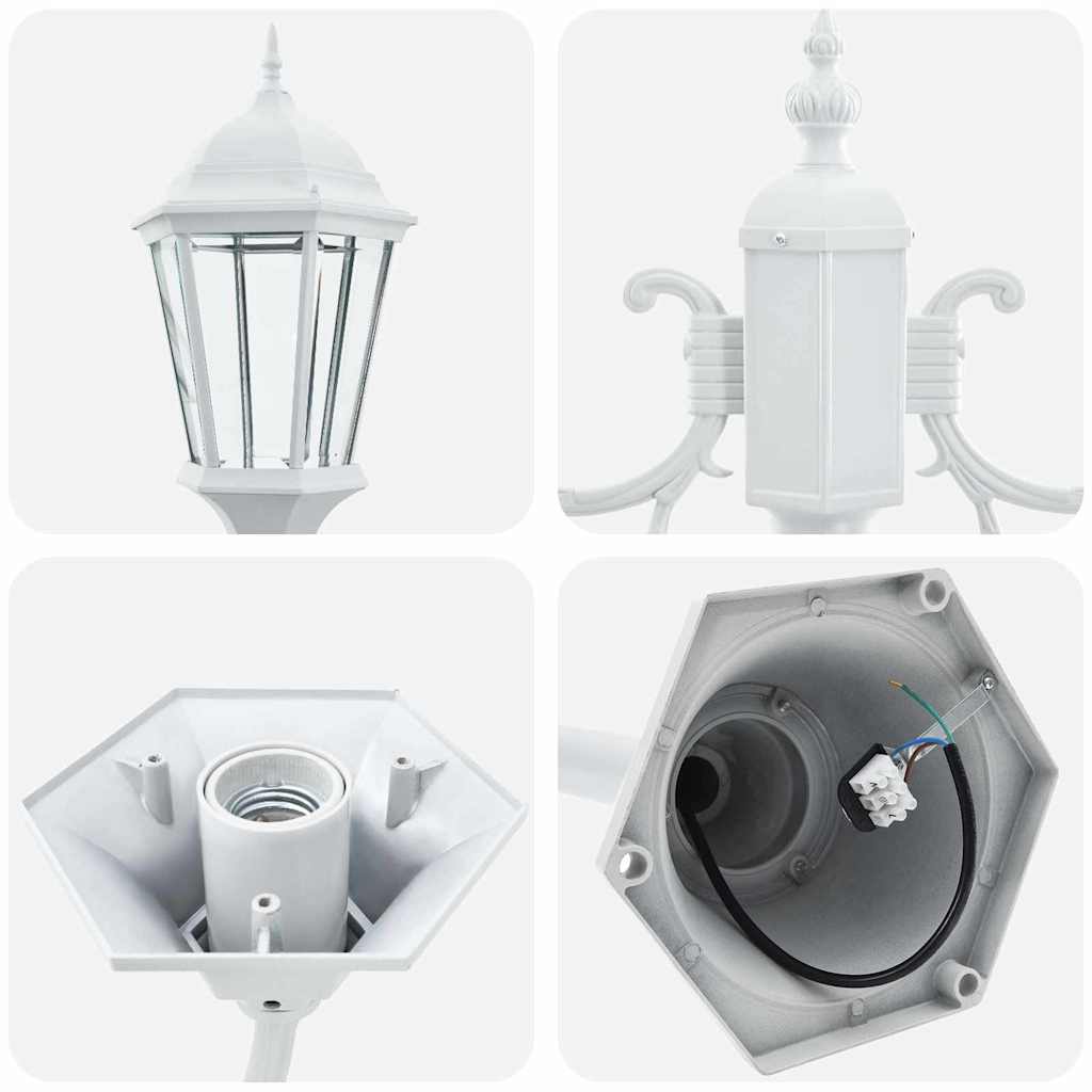 vidaXL Garden Light 68 x 20 x 235 cm Aluminium and Glass