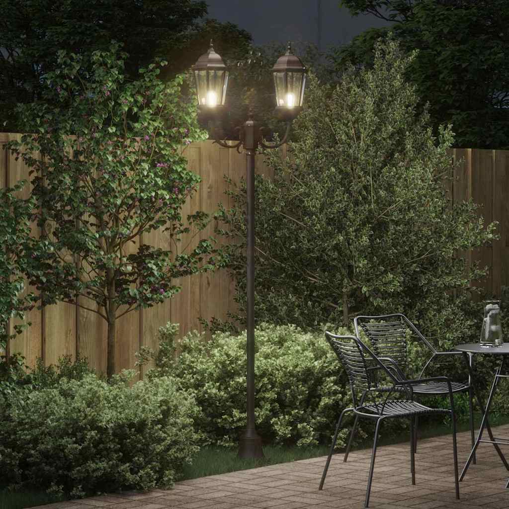 vidaXL Garden Light Bronze 68 x 20 x 235 cm Aluminium and Glass