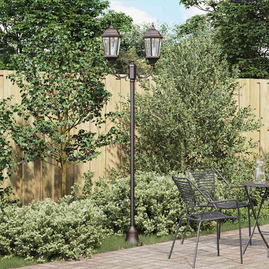 vidaXL Garden Light Bronze 68 x 20 x 235 cm Aluminium and Glass