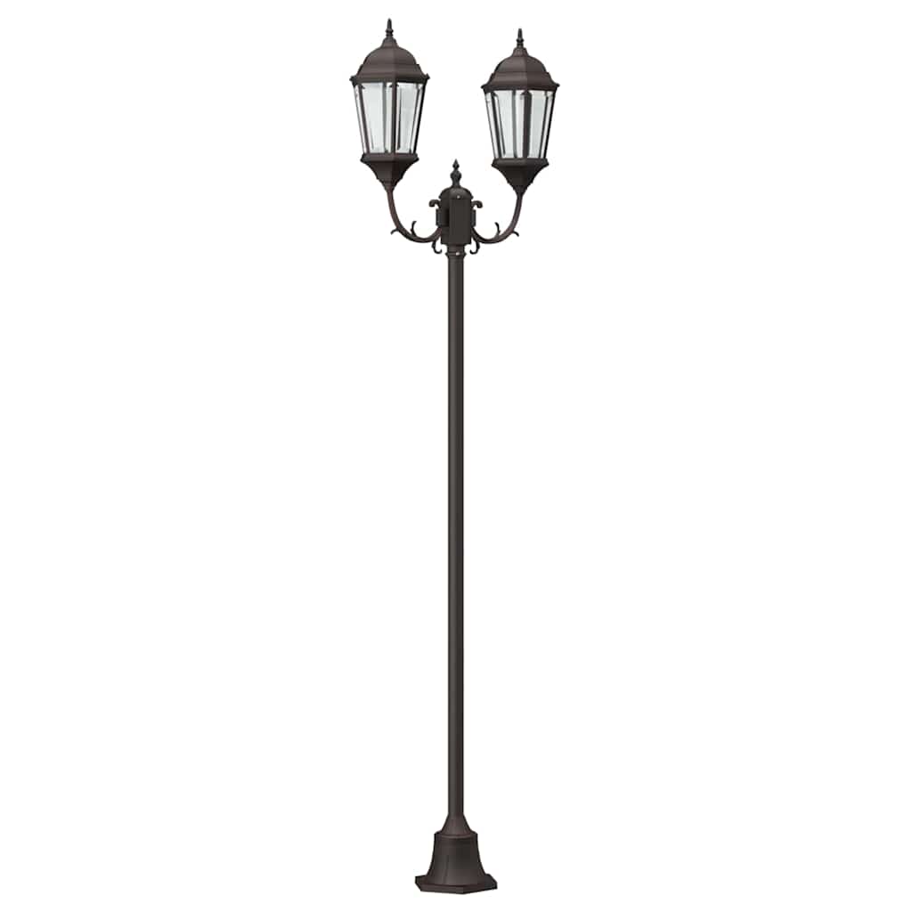 vidaXL Garden Light Bronze 68 x 20 x 235 cm Aluminium and Glass