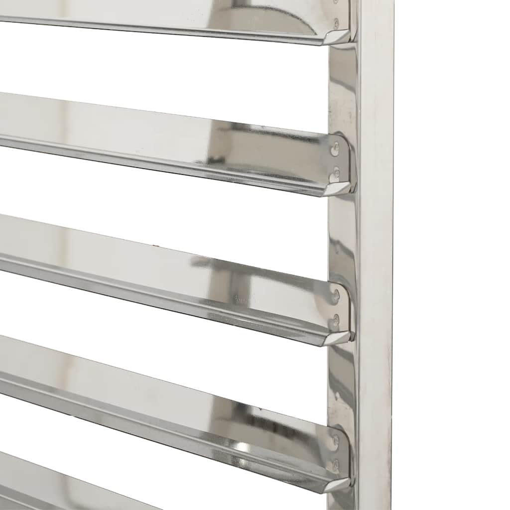 vidaXL Tray Trolley with 6 GN Containers 39x55x87 cm Stainless Steel