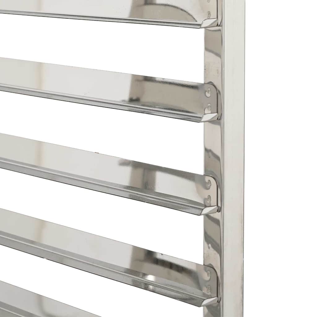 vidaXL Tray Trolley with 12 GN Containers 75x55x87 cm Stainless Steel