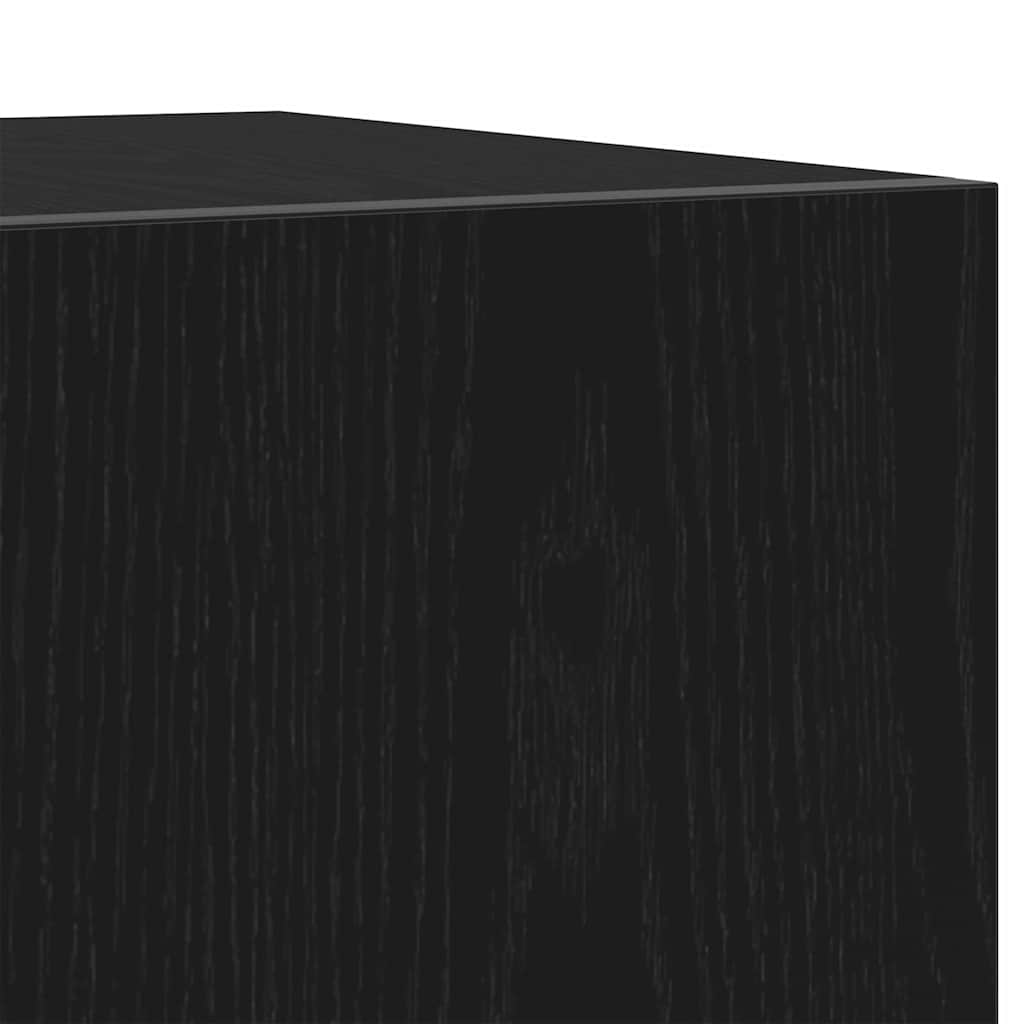 vidaXL TV Cabinet 160 x 35 x 40 cm Black Engineered Wood