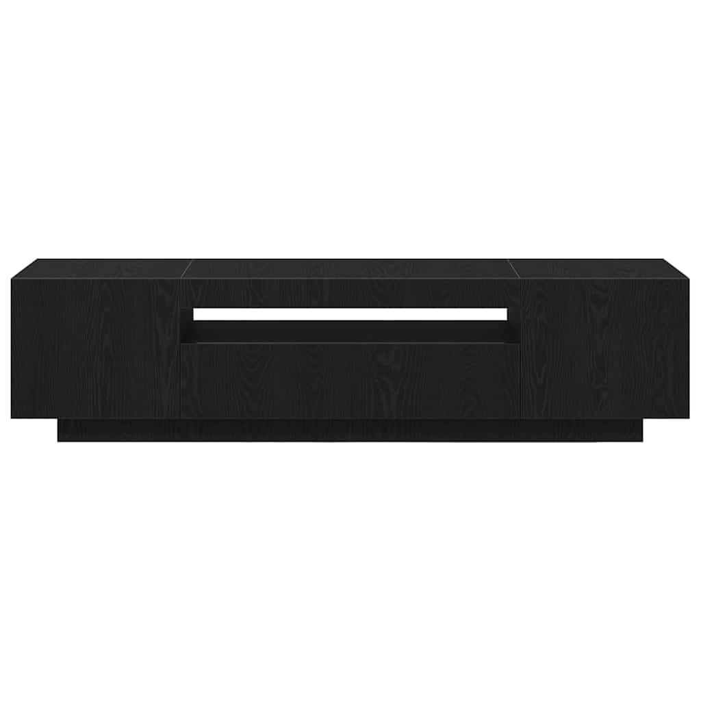 vidaXL TV Cabinet Black 160 x 35 x 40 cm Engineered Wood