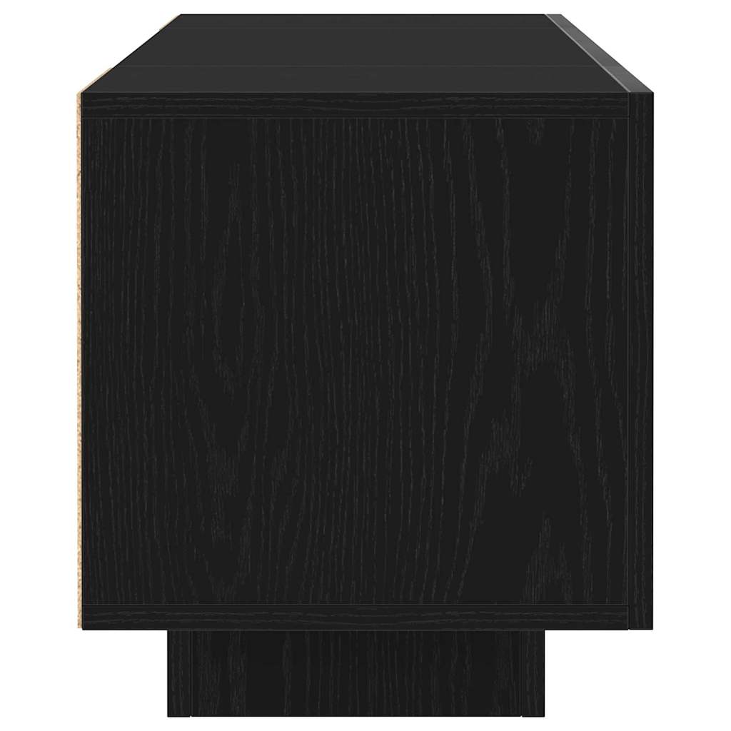 vidaXL TV Cabinet Black 160 x 35 x 40 cm Engineered Wood