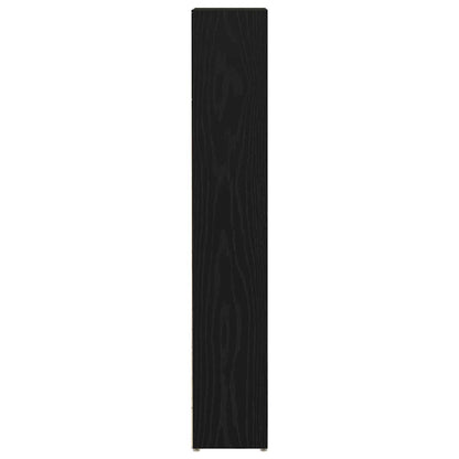 vidaXL CD Cabinets 2 pcs Black Oak 21x16x93,5 cm Engineered Wood